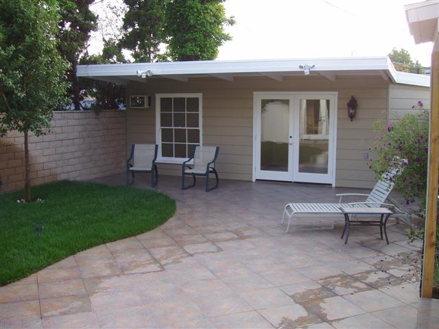 Patio and Guest House